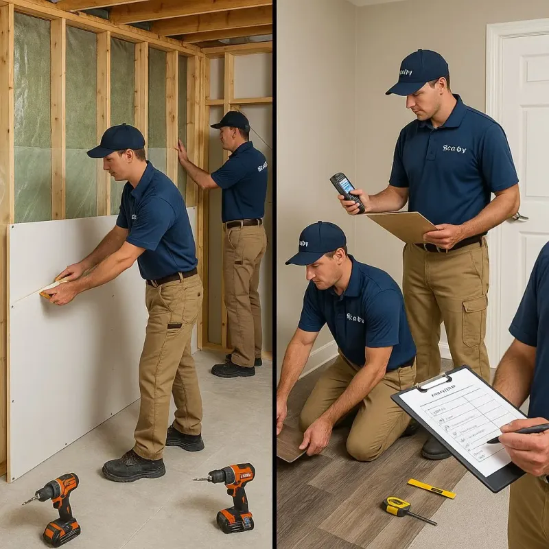 Repairs and Reconstruction process in Crystal, MN